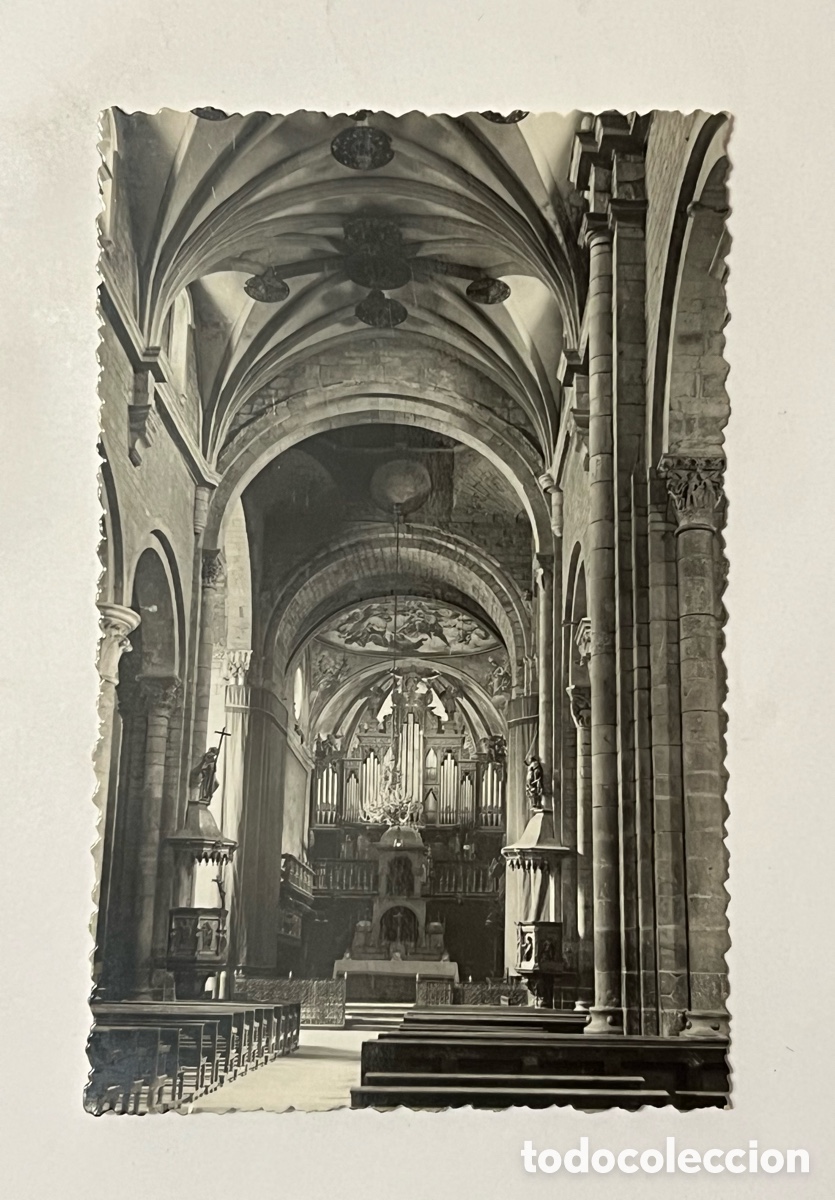 Postales: JACA (Huesca) Postal No.5, La Catedral.. Ediciones Centro de Iniciativas y Turismo (h.1950?) S/C