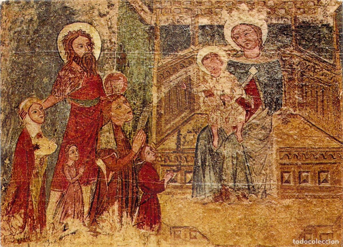 Postales: Postal del Museo Diocesano de Jaca, Fresco de Ipas