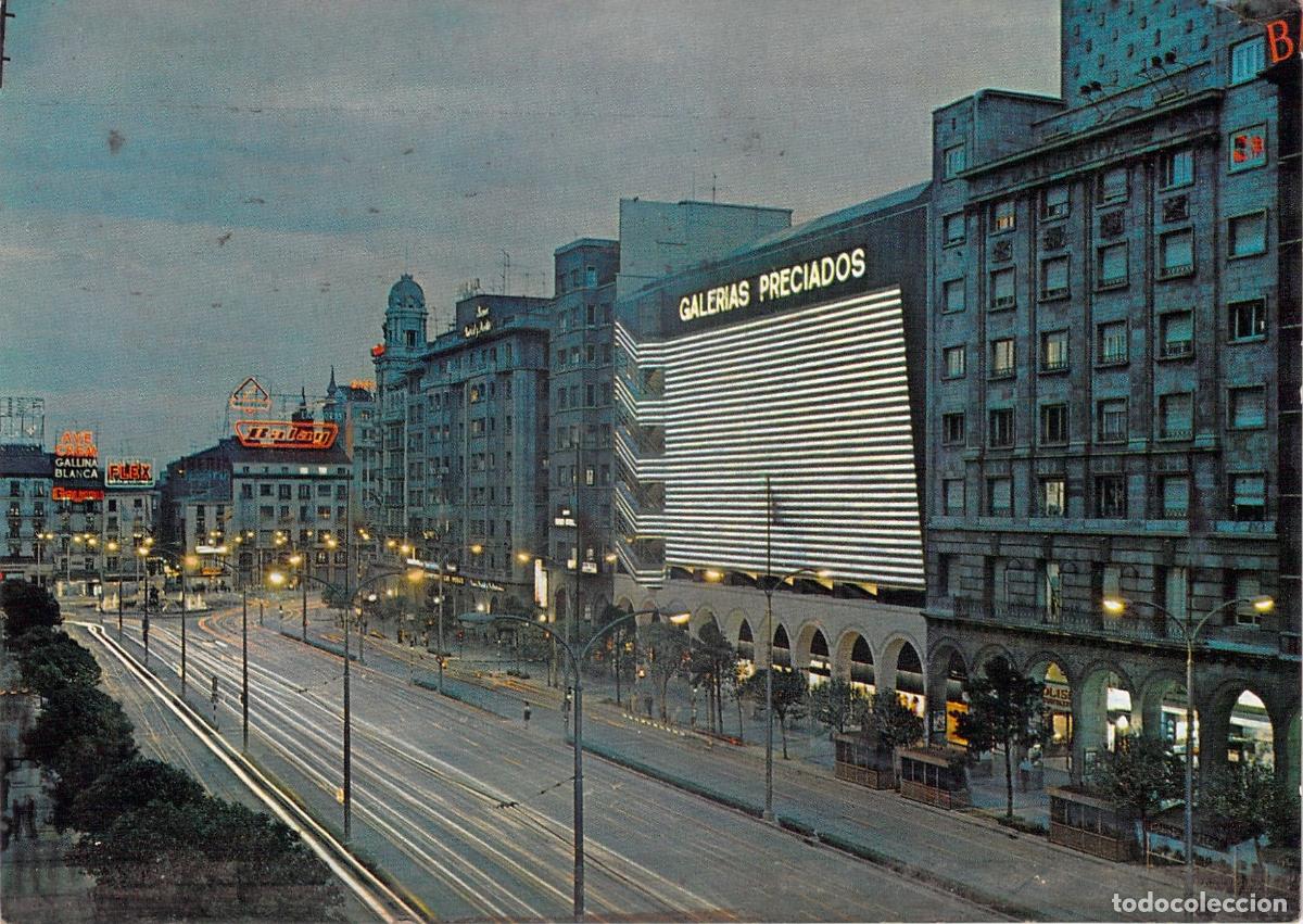 Postales: Postal de Zaragoza, Paseo de la Independencia y Galer&iacute;as Preciados
