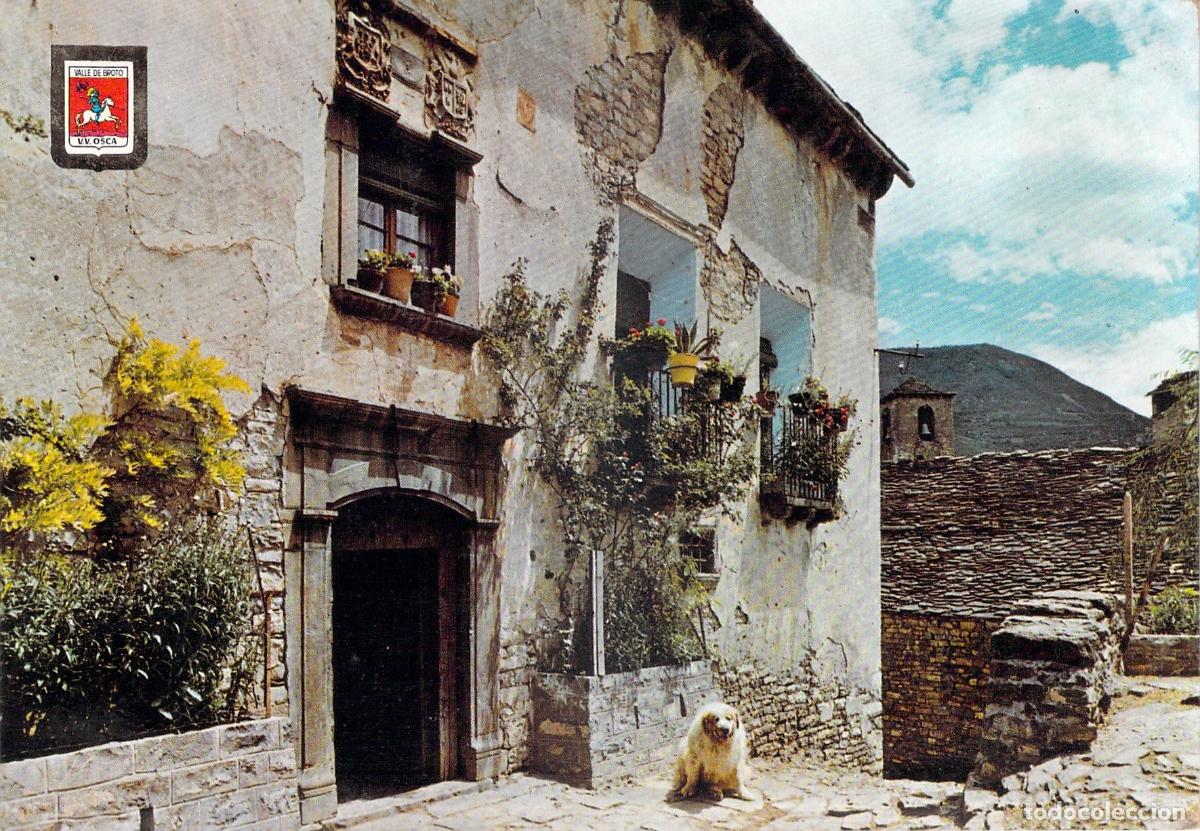 Postales: Postal de la Casa de D. Jorge en Oto, Valle de Broto