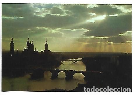 Postales: PUESTA DE SOL - SUNSET.- ZARAGOZA - Foto 1