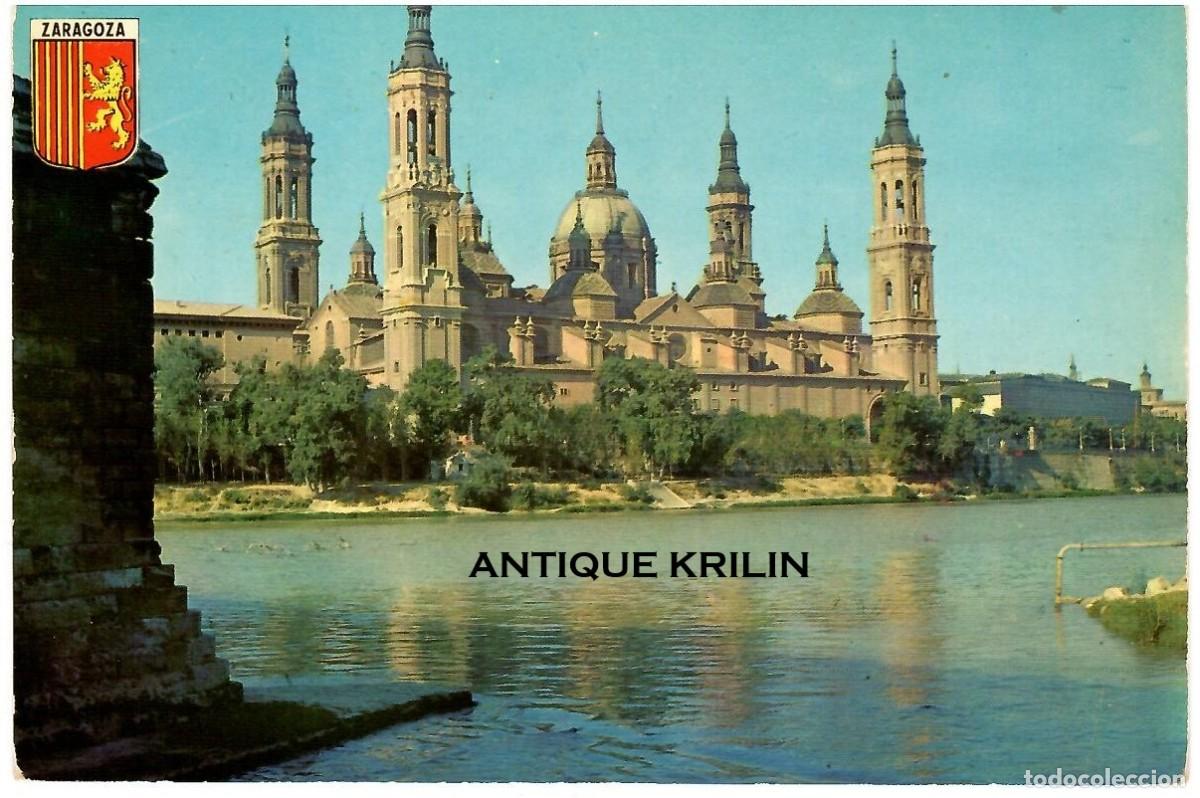 Postales: ZARAGOZA N&ordm; 4 BASILICA NTRA. SRA. DEL PILAR / EDICIONES DARVI / SIN FRANQUEAR