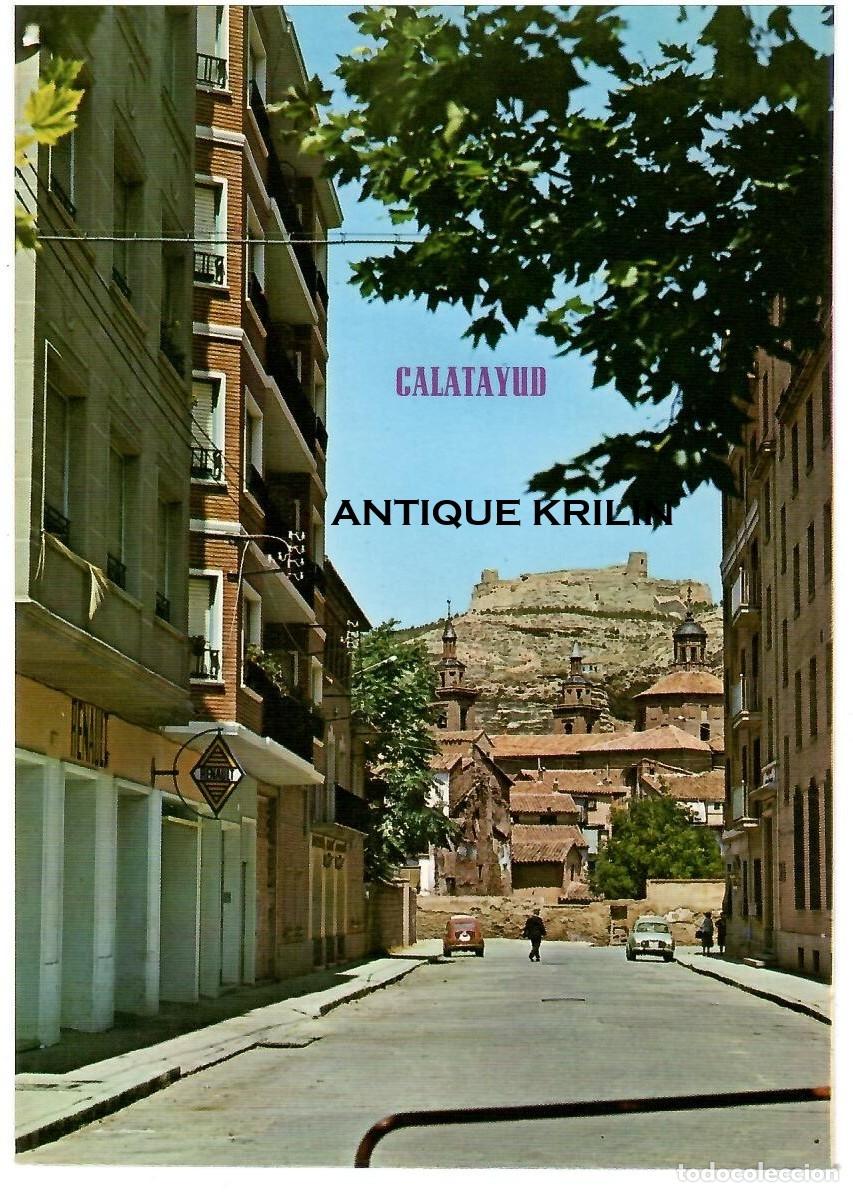 Postales: CALATAYUD N&ordm; 530 CALLE PADRE CLARET AL FONDO CASTILLO E IGLESIA / EDI. PARIS / SIN FRANQUEAR