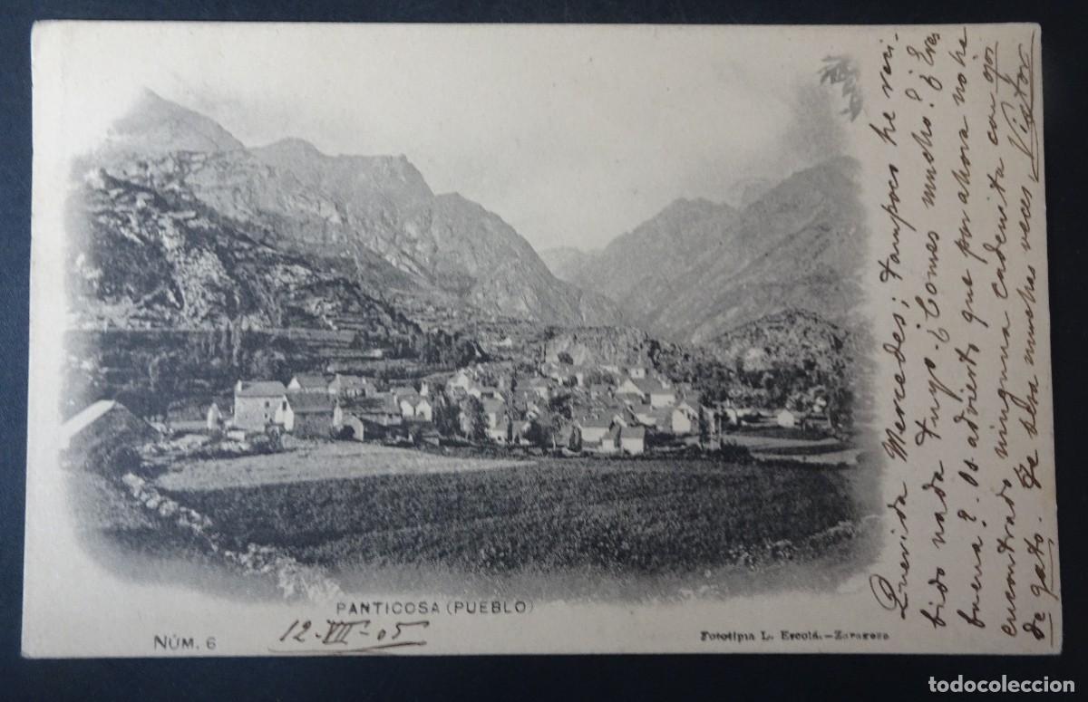 Cartoline: ANTIGUA POSTAL CPA, PANTICOSA ( PUEBLO ), SIN DIVIDIR, L.ESCOL&Aacute;, VER FOTOS