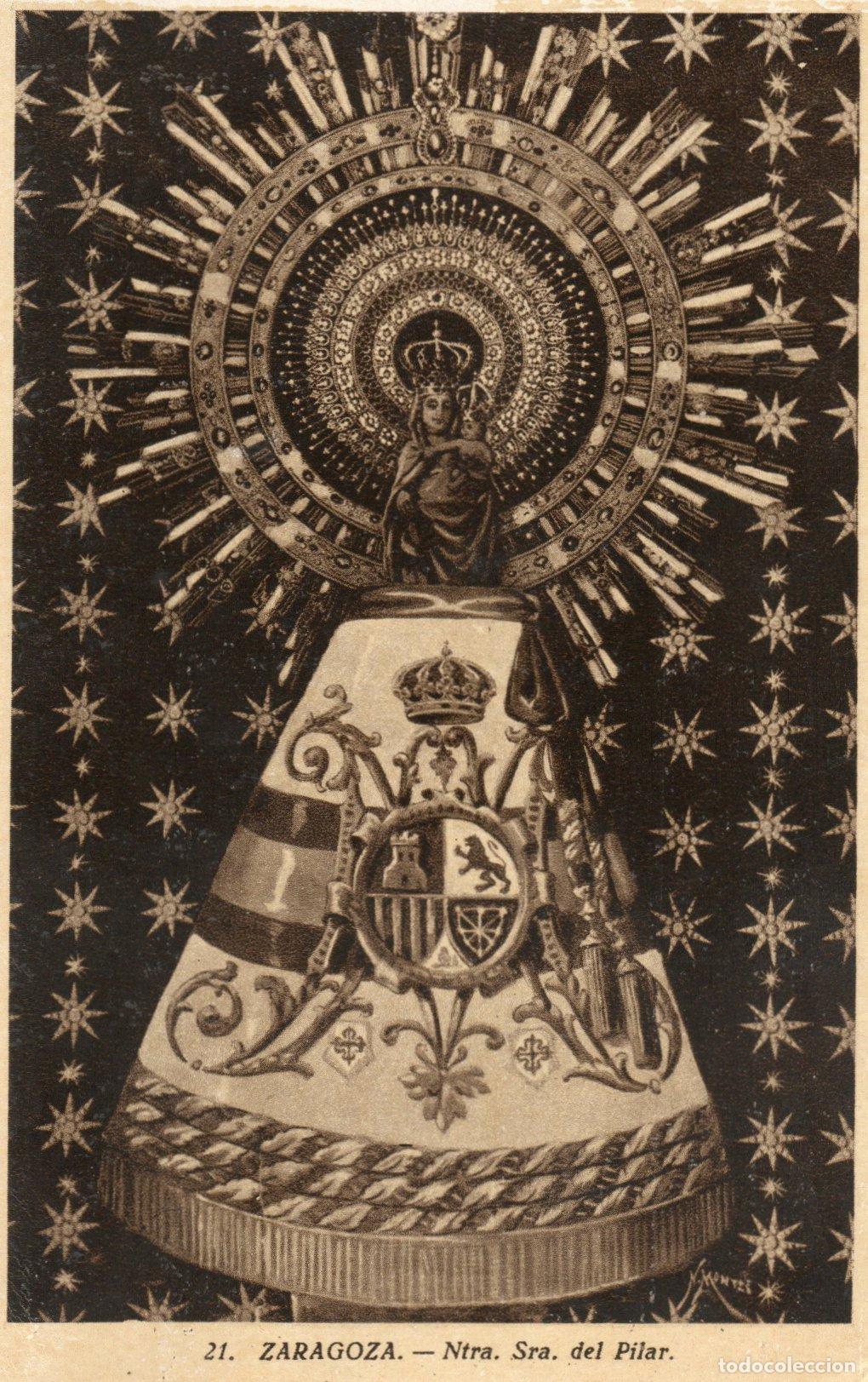 Cartes Postales: PRECIOSA POSTAL - ZARAGOZA - NTRA. SRA. DEL PILAR - EDITOR M. ARRIBAS