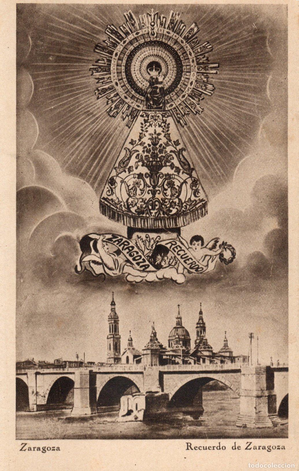 Postais: PRECIOSA POSTAL - ZARAGOZA - RECUERDO DE ZARAGOZA - NTRA. SRA. DEL PILAR - EDICIONES M. ARRIBAS