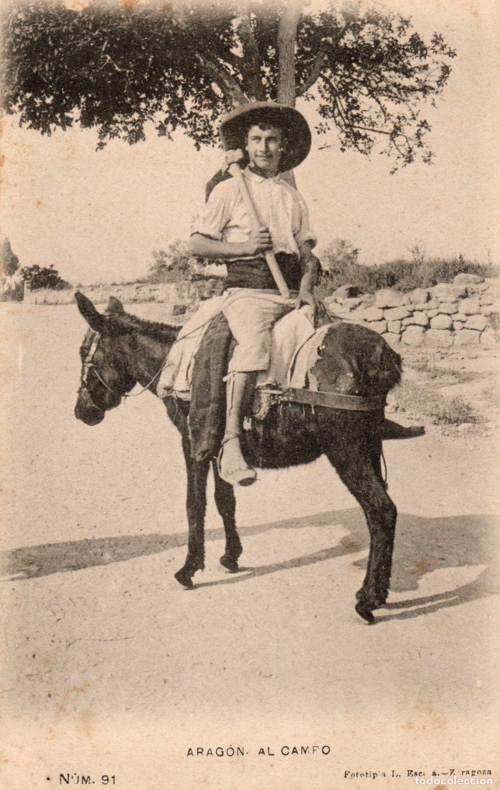 Postales: PRECIOSA POSTAL - ARAGON - AL CAMPO - FOTOTIPIA L.ESCOLA