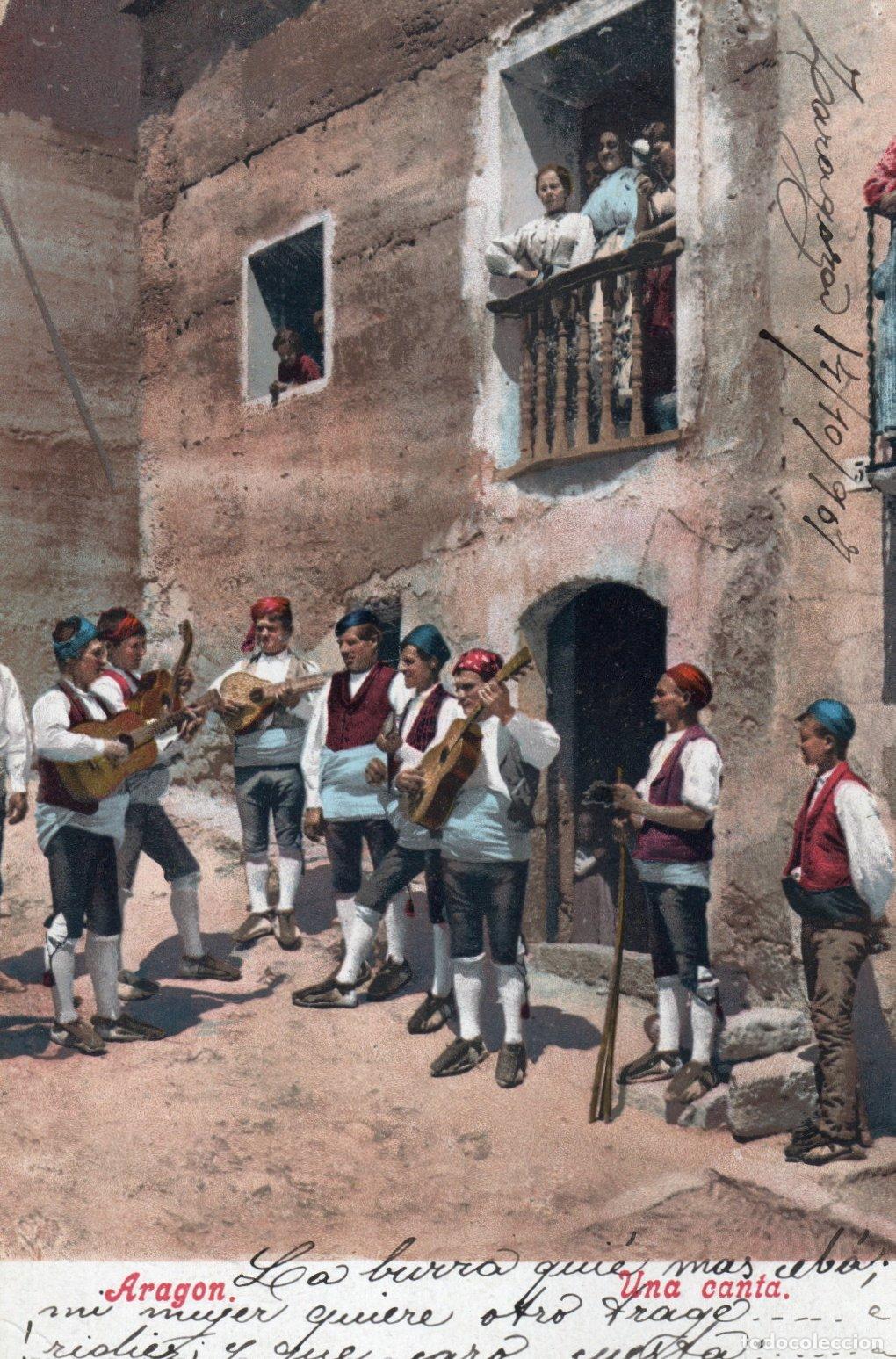 Postales: PRECIOSA POSTAL - ARAGON - UNA CANTA - EDITOR CECILIO GASCA - PURGER & Co.