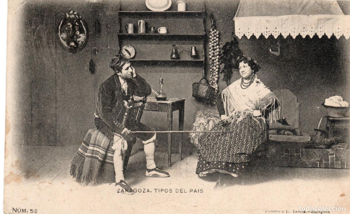 Postales: BONITA POSTAL - ZARAGOZA - TIPOS DEL PAIS - FOTOTIPIA LA ESCOLA