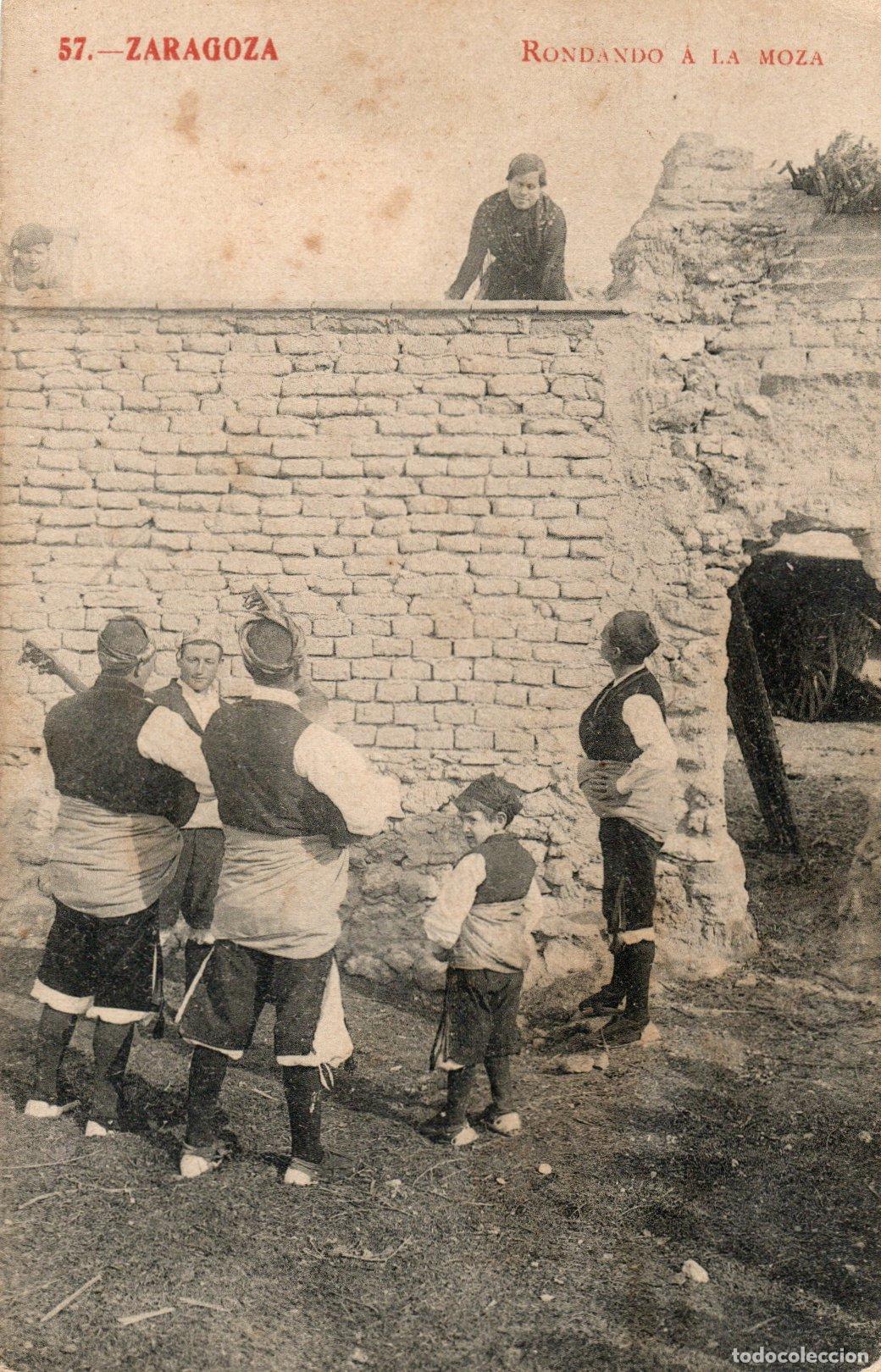 Postales: BONITA POSTAL - ZARAGOZA - RONDANDO A LA MOZA - FOTOTIPIA MADRIGUERA