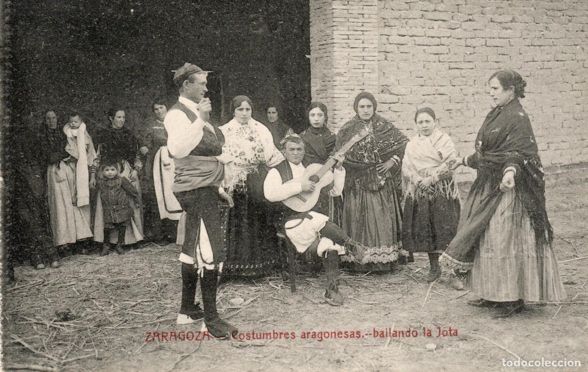 Postcards: BONITA POSTAL - ZARAGOZA - COSTUMBRES ARAGONESAS - BAILANDO LA JOTA - M. ARRIBAS