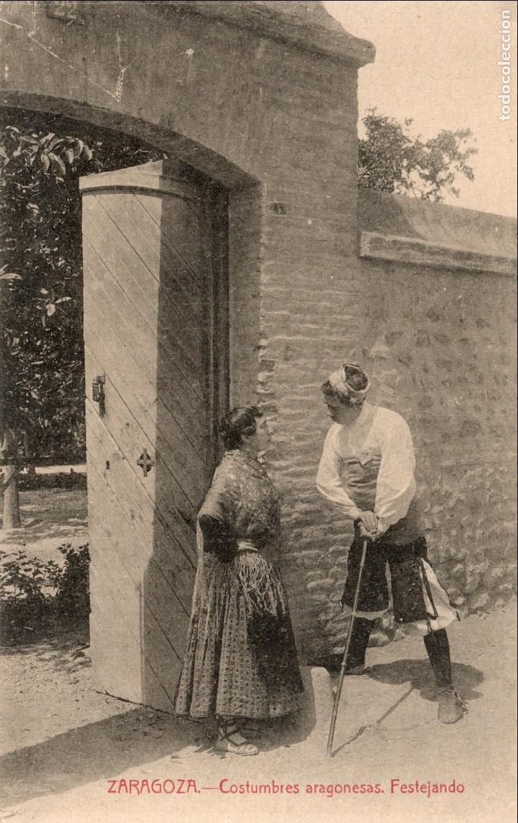 Postales: BONITA POSTAL - ZARAGOZA - COSTUMBRES ARAGONESAS - FESTEJANDO