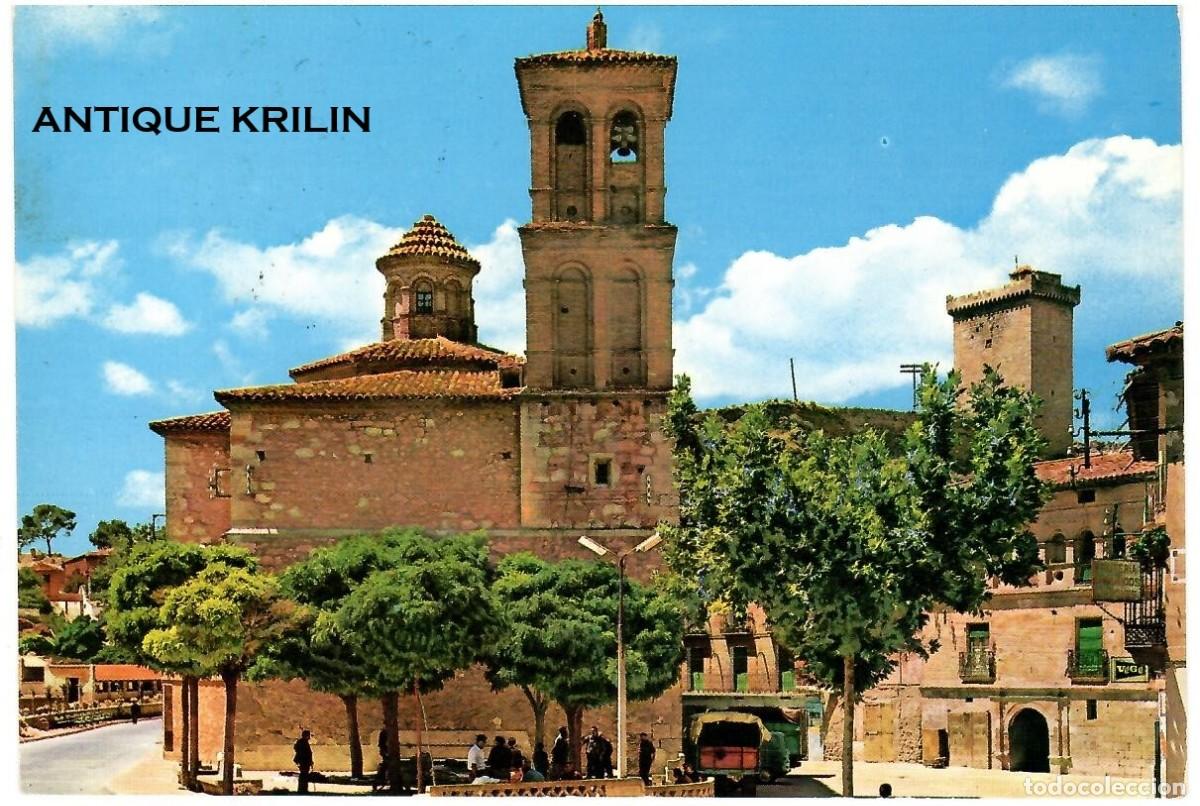 Postales: ZARAGOZA / ALHAMA DE ARAGON N&ordm; 1 PLAZA MAYOR / G. GARRABELLA / FRANQUEADA