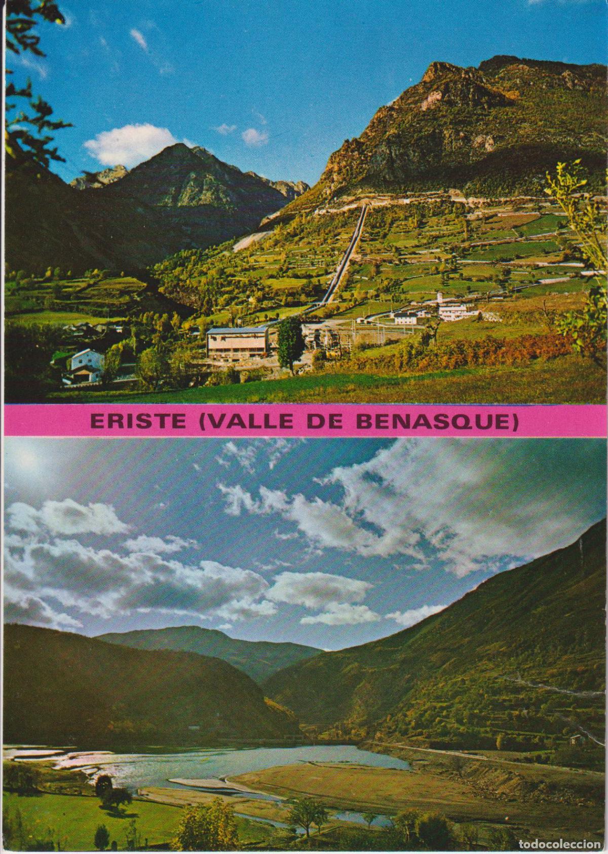 Postales: ERISTE (ARAGON) VISTA PANOR&Aacute;MICA, EMBALSE Y PRESA - EDICIONES SICILIA N&ordm;3 - S/C