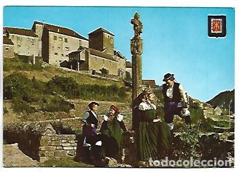 Postales: JACETANIA TIPICA, PAREJAS DE ANSOTANOS EN TRAJE TIPICO.- PIRINEO ARAGONES.- ANSO