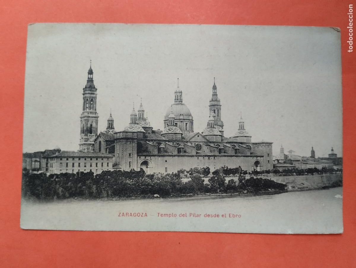 Cartes Postales: ZARAGOZA TEMPLO PILAR DESDE EL EBRO