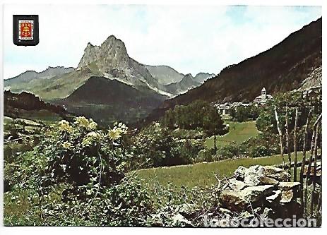 Postales: VISTA GENERAL, AL FONDO PE&Ntilde;A LA FORATATA (VALLE DE TENA).- LANUZA / HUESCA