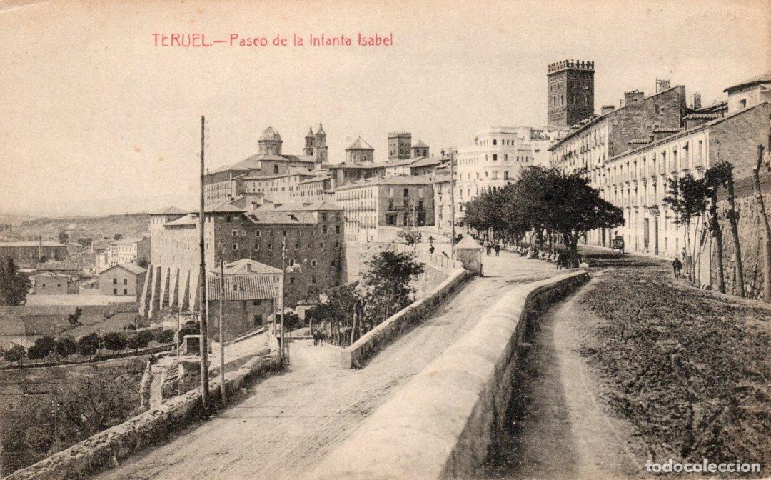 Postkarten: BONITA POSTAL - TERUEL - PASEO DE LA INFANTA ISABEL - FOTPIA. CASTA&Ntilde;EIRA, ALVAREZ Y LEVENFELD