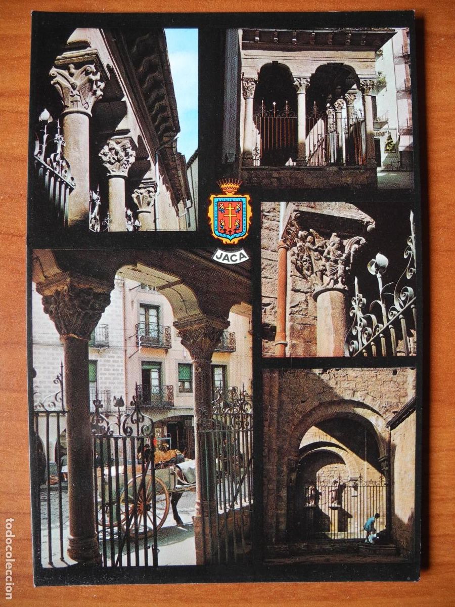 Postales: Jaca. Detalles de la Catedral. Ed. Pe&ntilde;arroya n. 14 Nueva