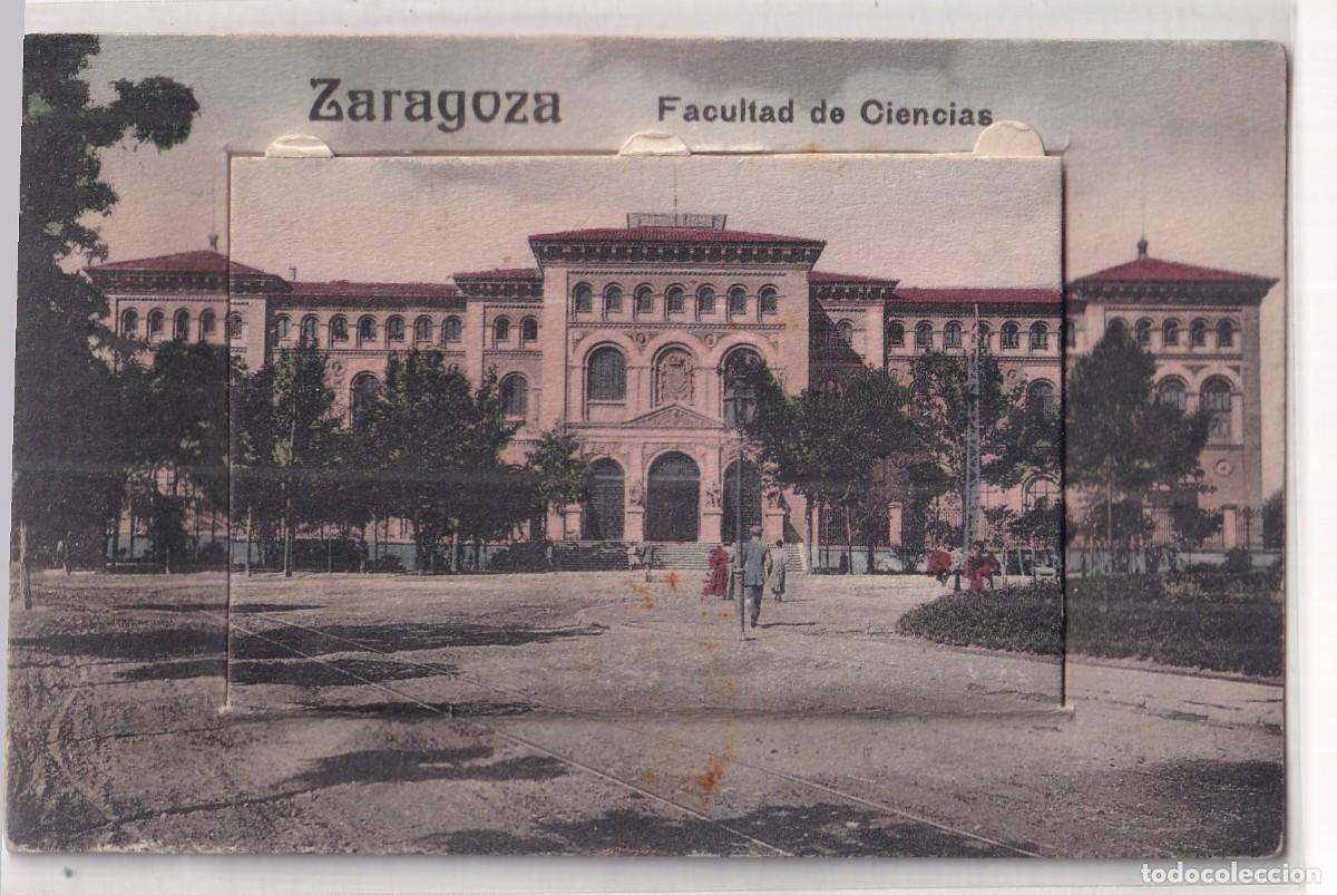 Postales: ZARAGOZA. Facultad de Ciencias, desplegable, mini vistas. Eduardo Schilling escopetas Barcelona