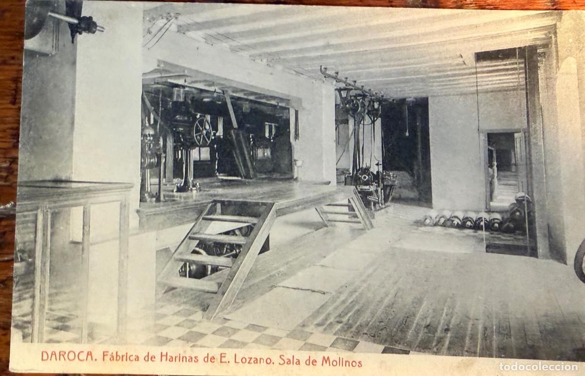 Postales: POSTAL DAROCA, F&Aacute;BRICA DE HARINAS DE E.LOZANO. SALA DE MOLINOS