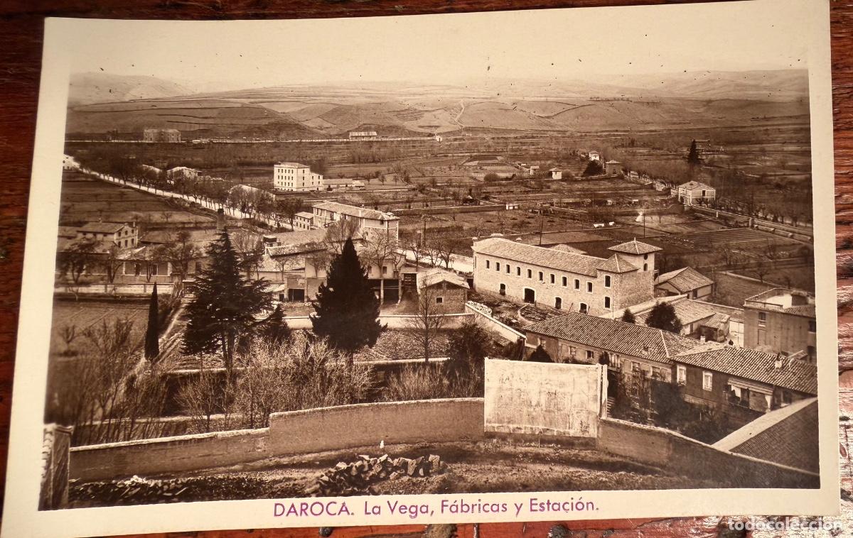 Postales: POSTAL DAROCA LA VEGA, F&Aacute;BRICAS Y ESTACI&Oacute;N. SIN ESCRIBIR