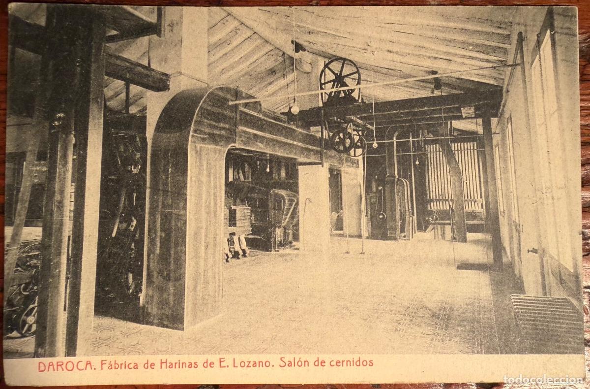Postales: POSTAL DAROCA FABRICA DE HARINAS DE E.LOZANO. SALON DE CARNIDOS