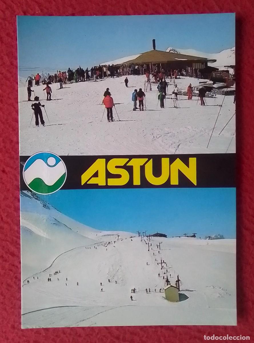 Postales: ANTIGUA POSTAL POST CARD ALTO ARAG&Oacute;N HUESCA ASTUN LOMA VERDE TELEARRASTRE, PISTAS Y AUTOSERVICIO...