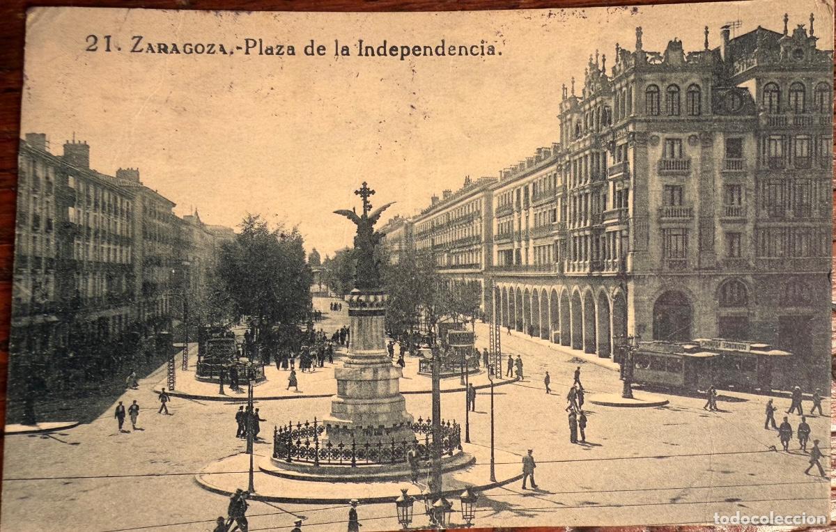 Cartes Postales: POSTAL ZARAGOZA N&ordm;21 PLAZA DE LA INDEPENDENCIA