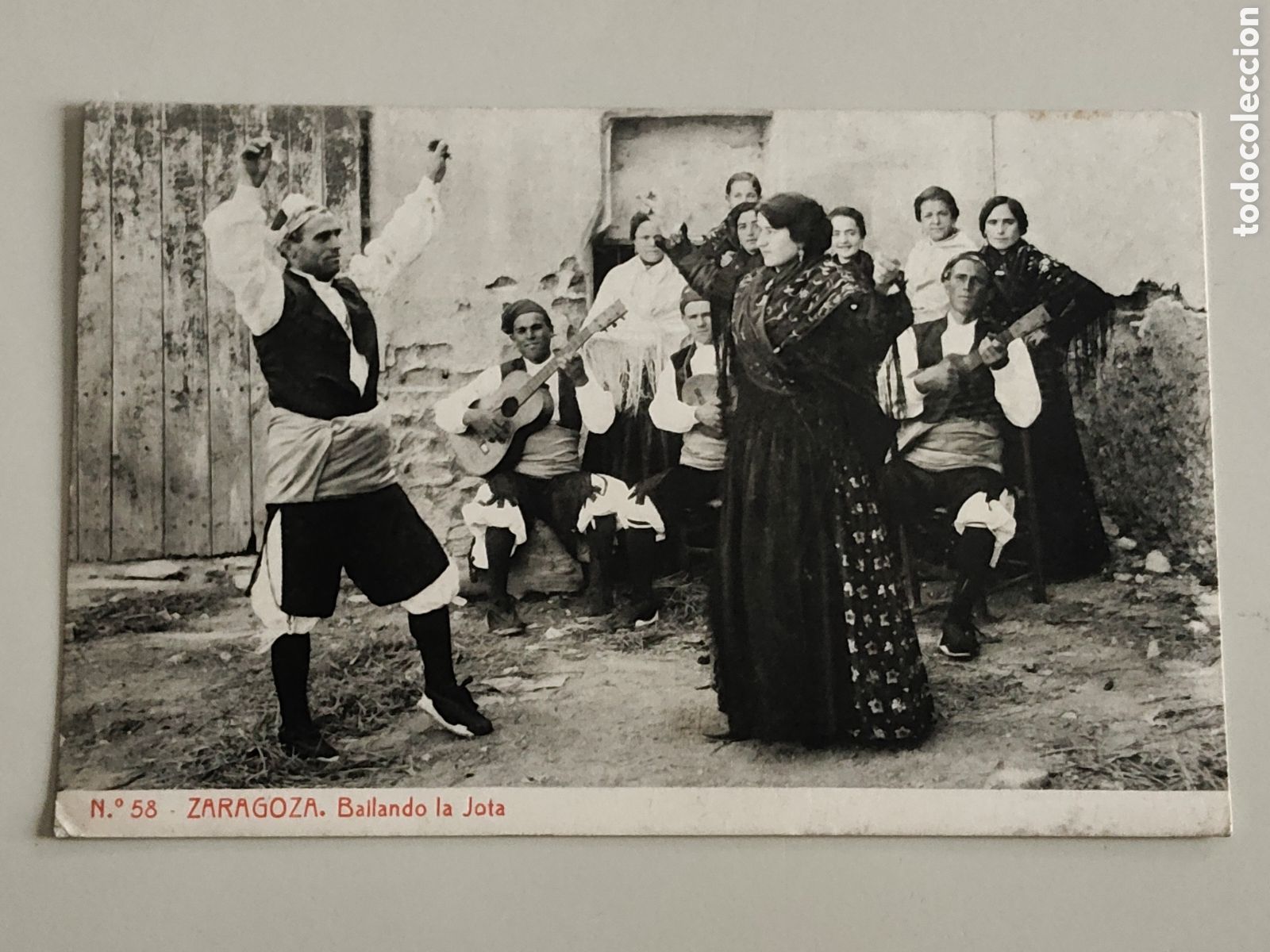 Postales: Tarjeta Postal Zaragoza Bailando la jota 1205 Fototipia Thomas N&uacute;mero 58