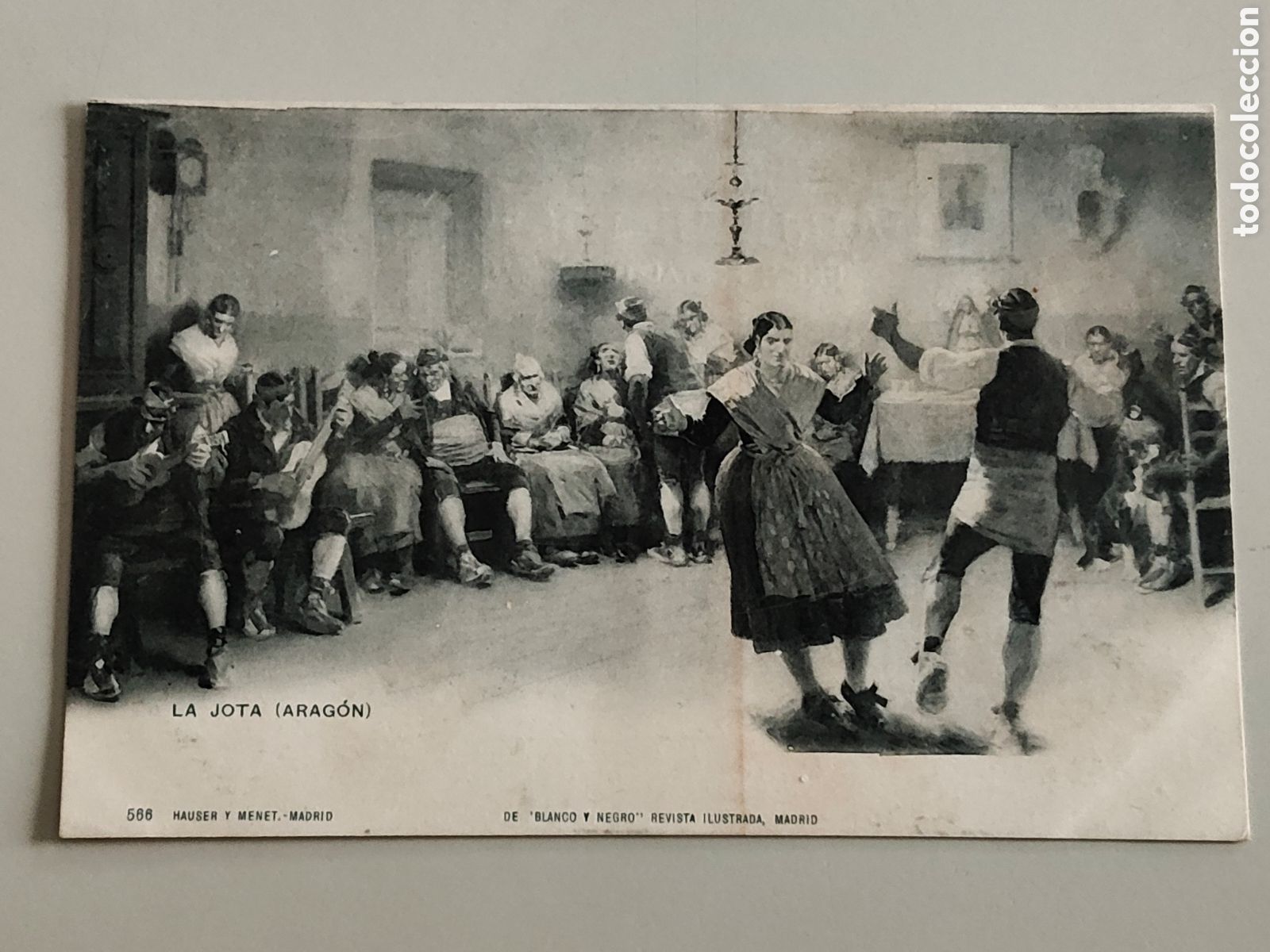 Postales: Tarjeta Postal La jota Arag&oacute;n Hauser y Menet 566 Revista Blanco y Negro