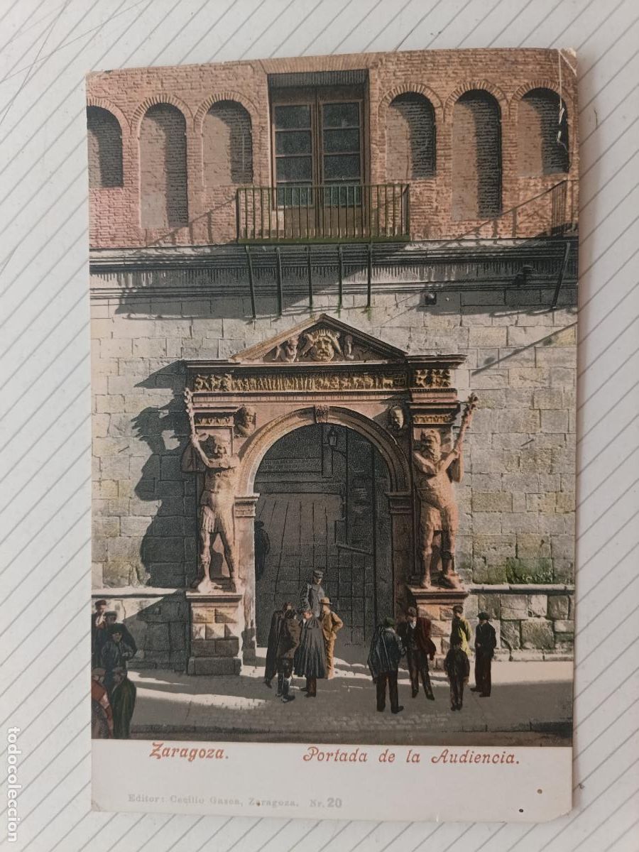 Postales: Zaragoza. Dorso sin dividir