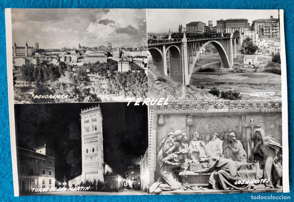 Postales: RW POSTAL TERUEL 4 VISTAS PANORAMICA VIADUCTO TORRE DE SAN MARTIN LOS AMANTES P2061