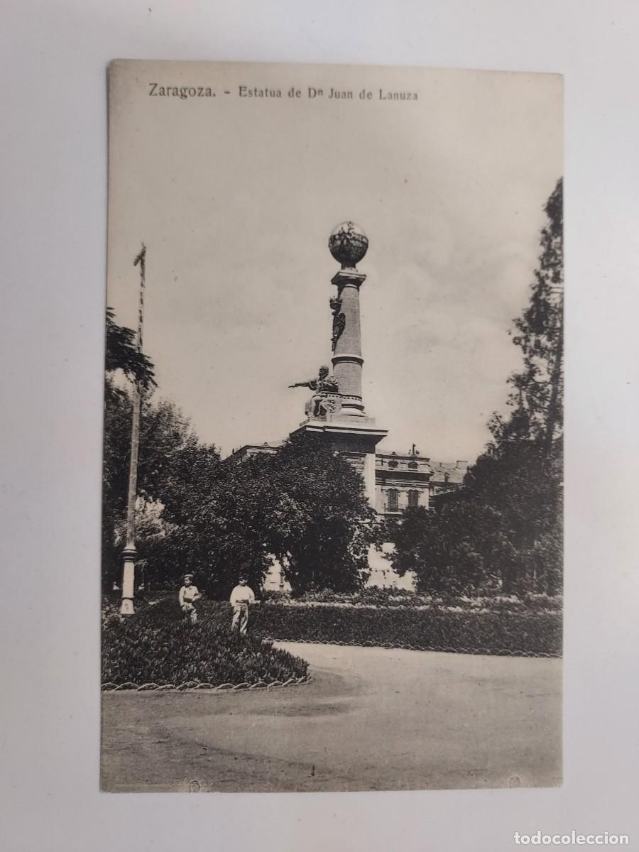 Postales: POSTAL ZARAGOZA ESTATUA DE DN JUAN DE LANUZA. S/C. EL CICLON GARCIA PARAISO. Don