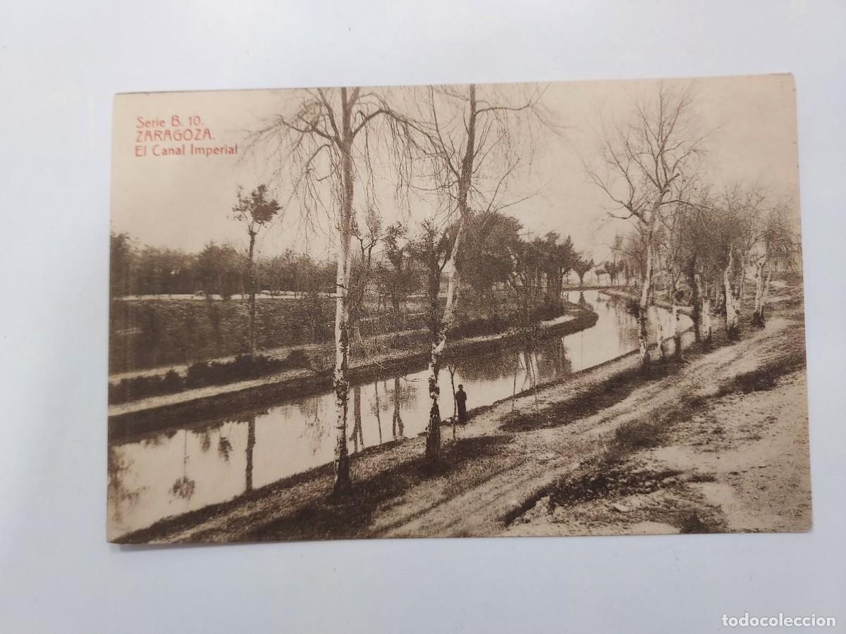Postales: POSTAL ZARAGOZA EL CANAL IMPERIAL. S/C. SERIE B 10. THOMAS 8189