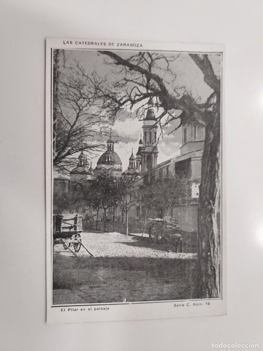 Postales: POSTAL LAS CATEDRALES DE ZARAGOZA. EL PILAR EN EL PAISAJE. SERIE C 18. S/C