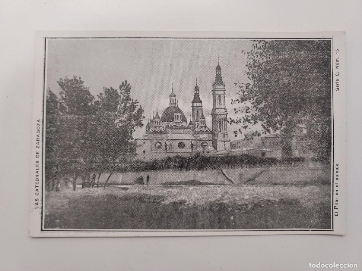 Postales: POSTAL LAS CATEDRALES DE ZARAGOZA. EL PILAR EN EL PAISAJE. SERIE C 15. S/C