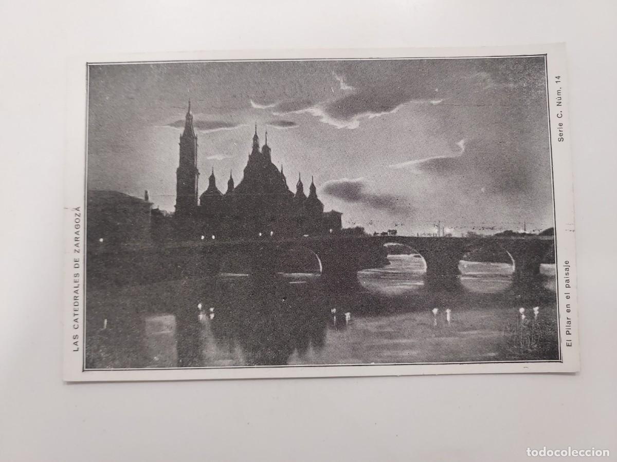 Postales: POSTAL LAS CATEDRALES DE ZARAGOZA. EL PILAR EN EL PAISAJE. SERIE C 14. S/C