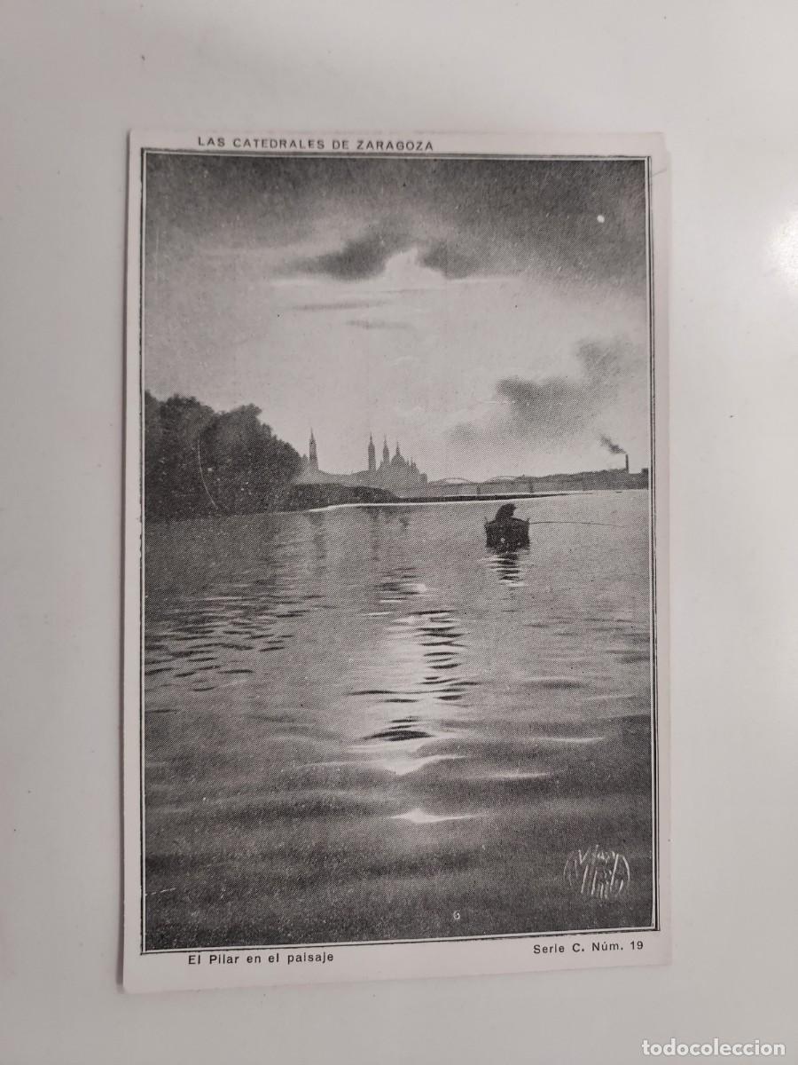 Postales: POSTAL LAS CATEDRALES DE ZARAGOZA. EL PILAR EN EL PAISAJE. SERIE C 19. S/C