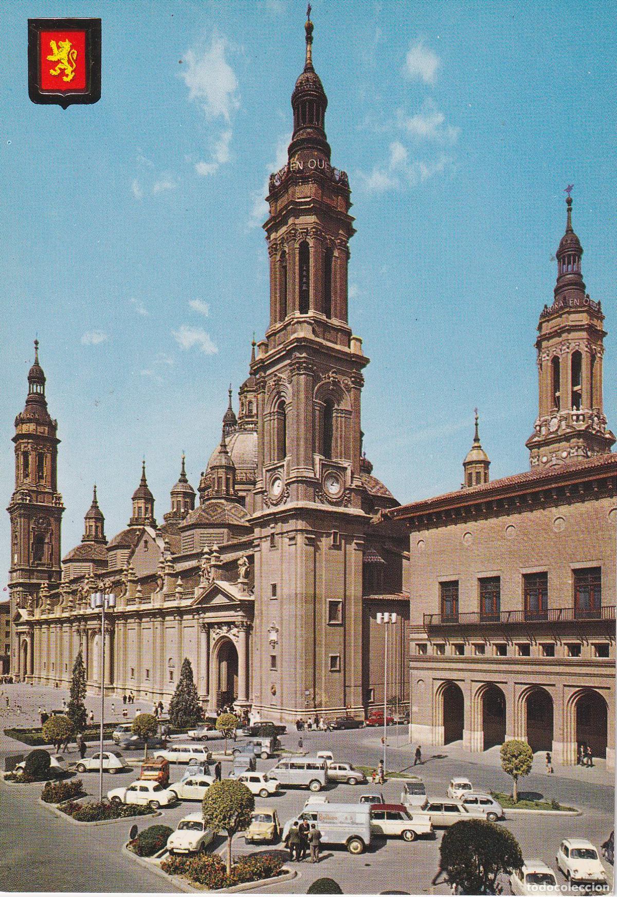 Postales: PRIMERA COLECCI&Oacute;N DE CATEDRALES, ZARAGOZA, BAS&Iacute;LICA NTRA.SRA,DEL PILAR - ESCUDO DE ORO N&ordm;14 - S/C
