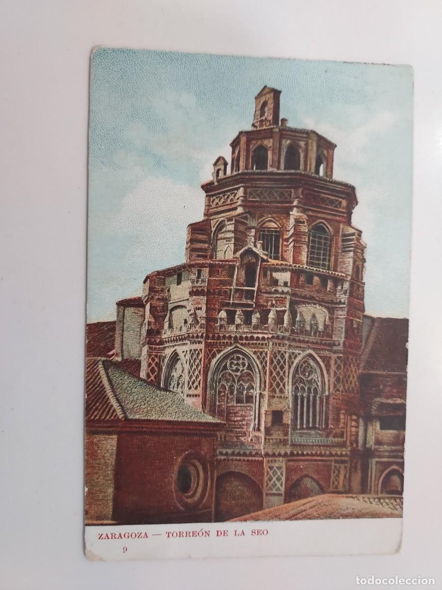 Postales: POSTAL ZARAGOZA TORREON DE LA SEO. 9. S/C. TRASERA SIN DIVIDIR
