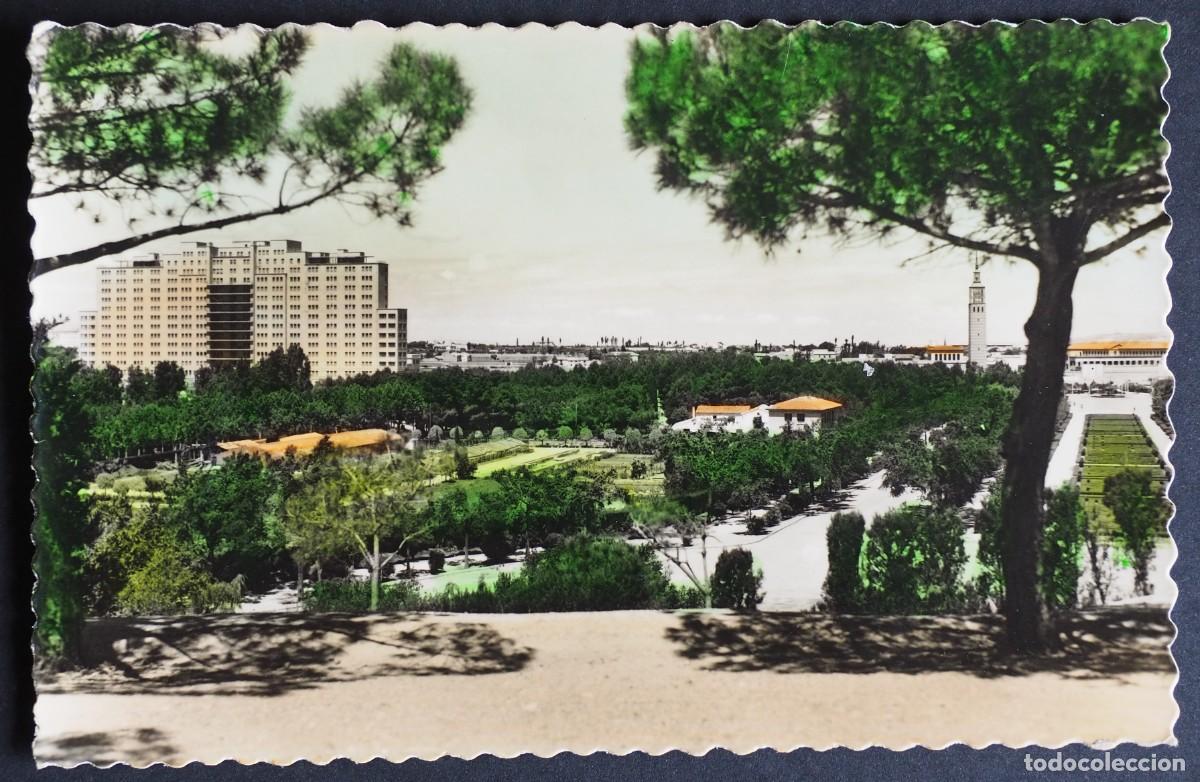 Postales: POSTAL DE ZARAGOZA: VISTA PARCIAL DEL PARQUE DE PRIMO DE RIVERA