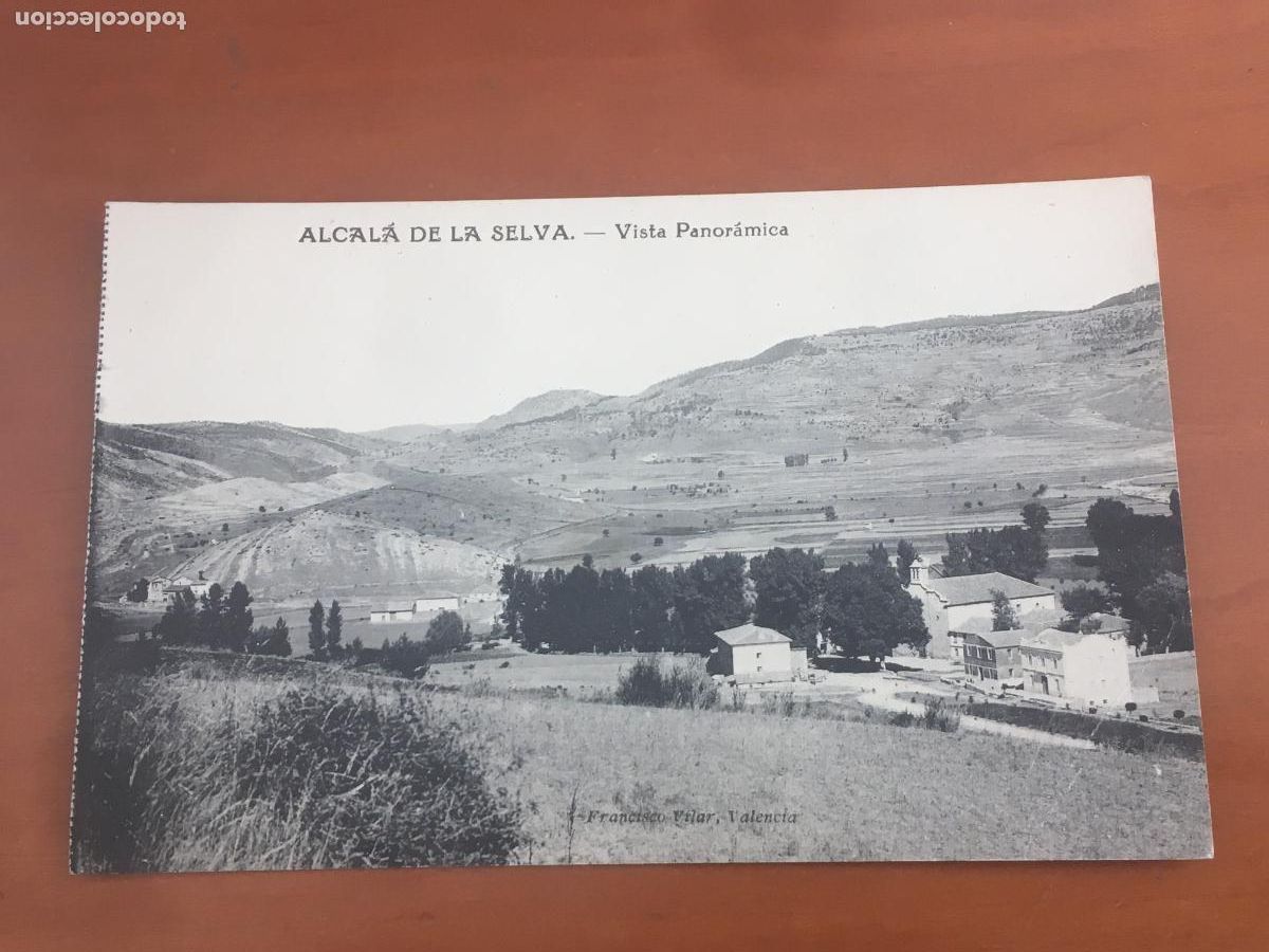 Postales: alcala de la selva vista panoramica postal original antigua