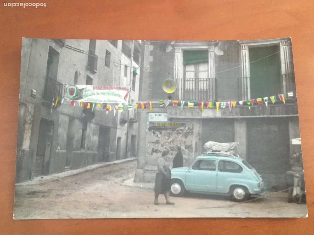 Postales: la puebla de hijar teruel entrada al ferial postal fotografica original antigua exclusivas paternoy