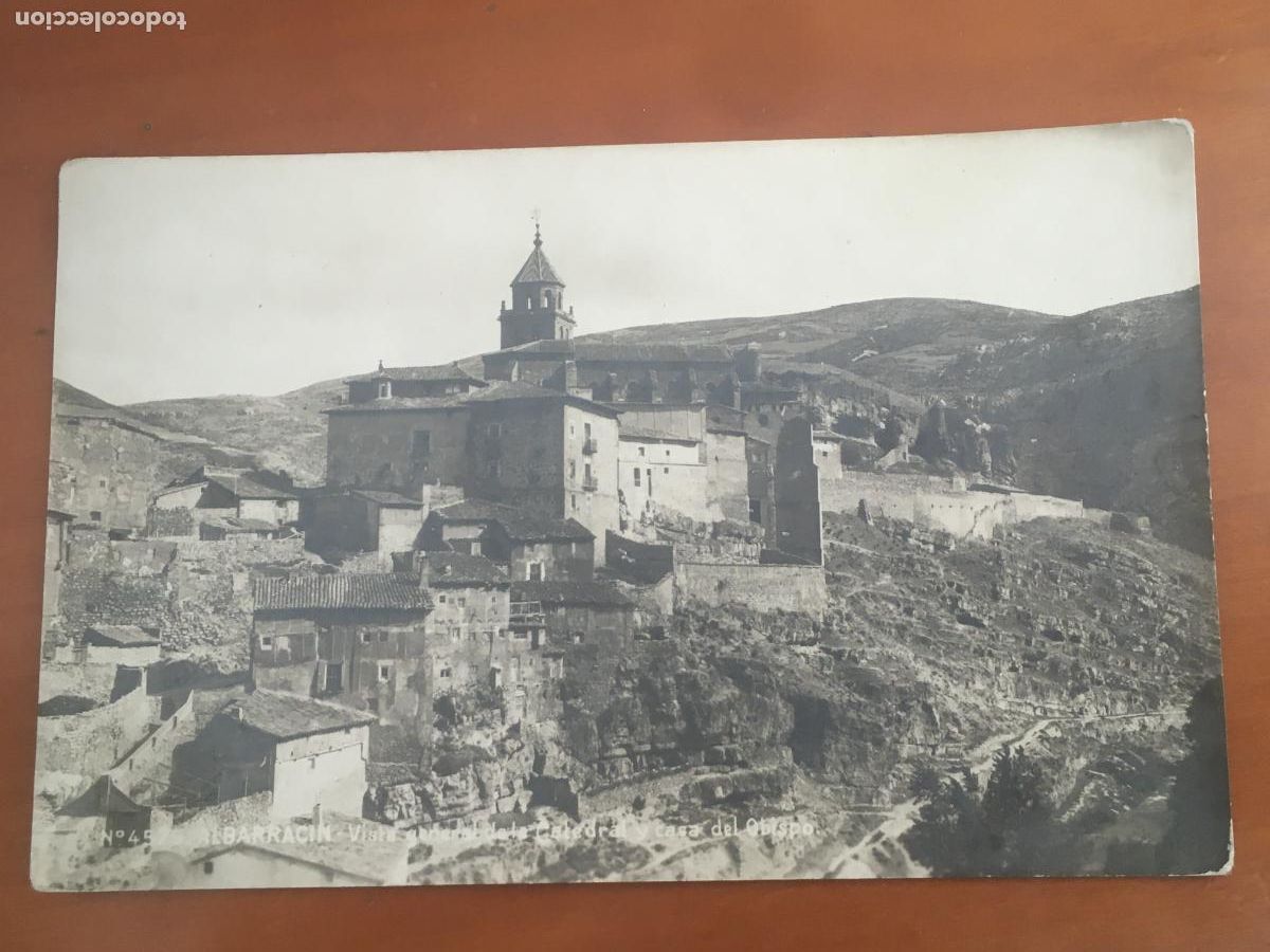 Postales: albarracin VISTA GENERAL DE LA CATEDRAL Y CASA DEL OBISPO postal fotografica original antigua