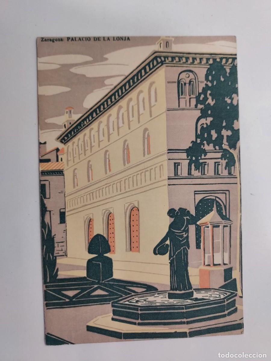 Postales: POSTAL ZARAGOZA PALACIO DE LA LONJA. TIP HERALDO. ESCRITA. CA. 1927