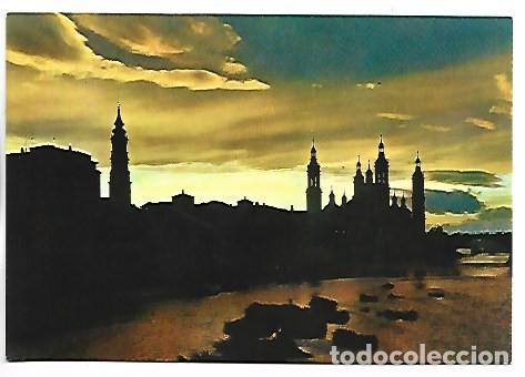 Postales: BASILICA DEL PILAR Y RIO EBRO - PILAR BASILICA AND EBRO RIVER.- ZARAGOZA