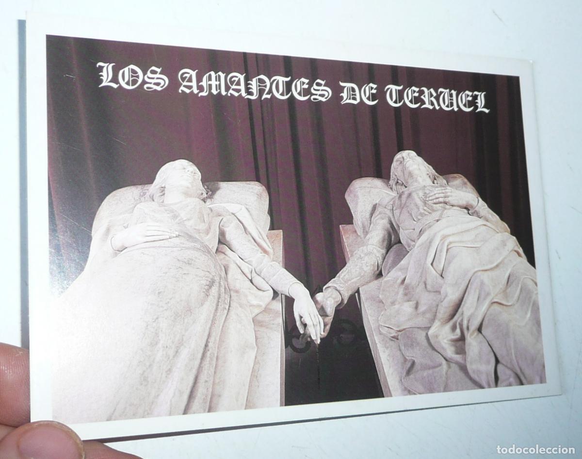 Postales: Postal Los Amantes de Teruel. Ibercaja. Entrada al mausoleo.