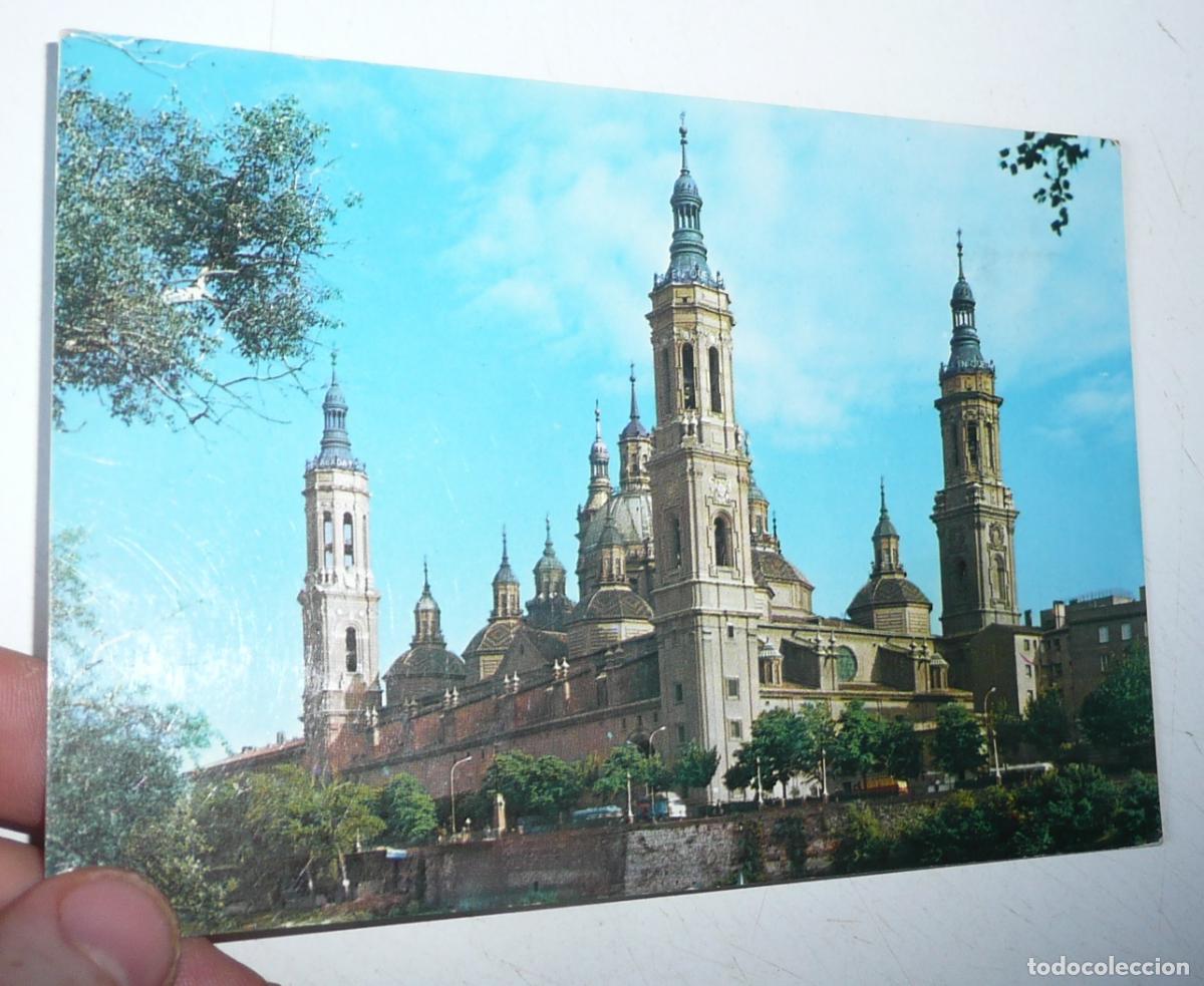 Postales: Postal Zaragoza N&ordm; 90 Bas&iacute;lica del Pilar. Circulada en 1970.