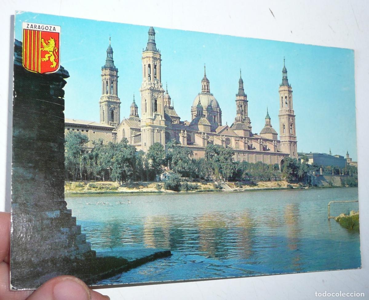 Postales: Postal Zaragoza N&ordm; 4 Bas&iacute;lica de Nuestra Se&ntilde;ora del Pilar. 1962. Sin circular.